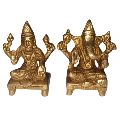 Shri Laxmi Ganesh Idol – 4 Inch | 725 g | ₹1,450