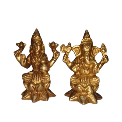 Shri Laxmi Ganesh Idol – 5 Inch | 925 g | ₹1,950