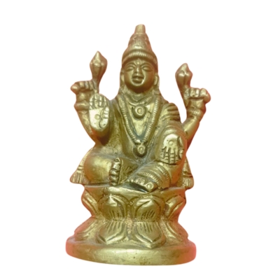 Brass Laxmi Ji Idol – 3.5 inches | 265 g | ₹525