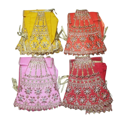 Radha Krishna Fancy Poshak (Deity Dress 9")